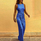 Alanah | Sparkle Jumpsuit with sleeveless