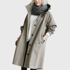 Women's Hooded Raincoat – Long Waterproof Jacket