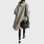 Women's Hooded Raincoat – Long Waterproof Jacket