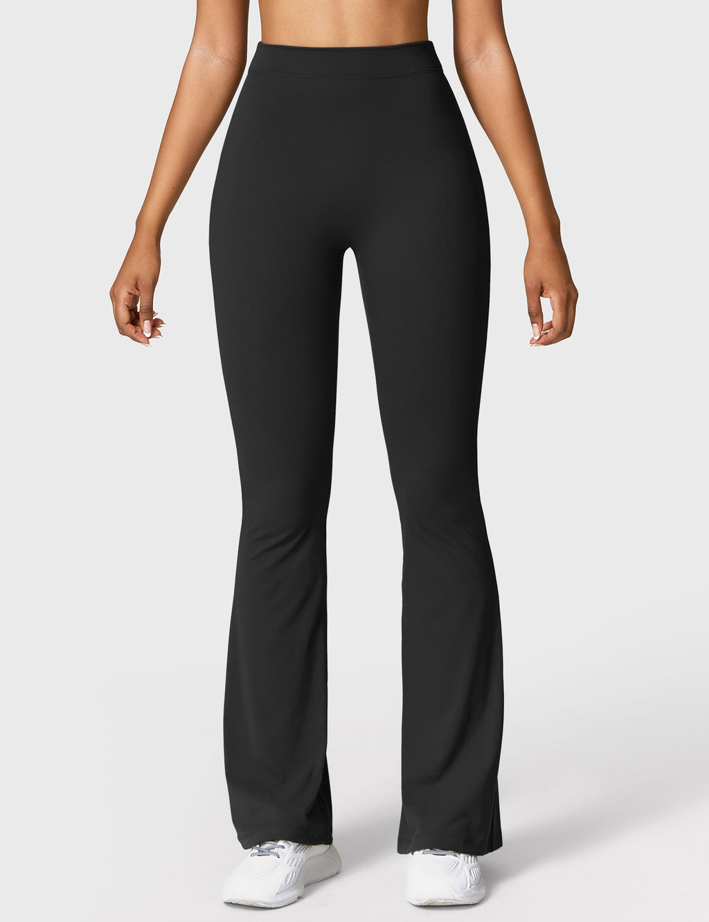 Women's High Waisted Flared Scrunch Leggings – Seamless Yoga Pants