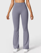 Women's High Waisted Flared Scrunch Leggings – Seamless Yoga Pants