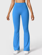Women's High Waisted Flared Scrunch Leggings – Seamless Yoga Pants