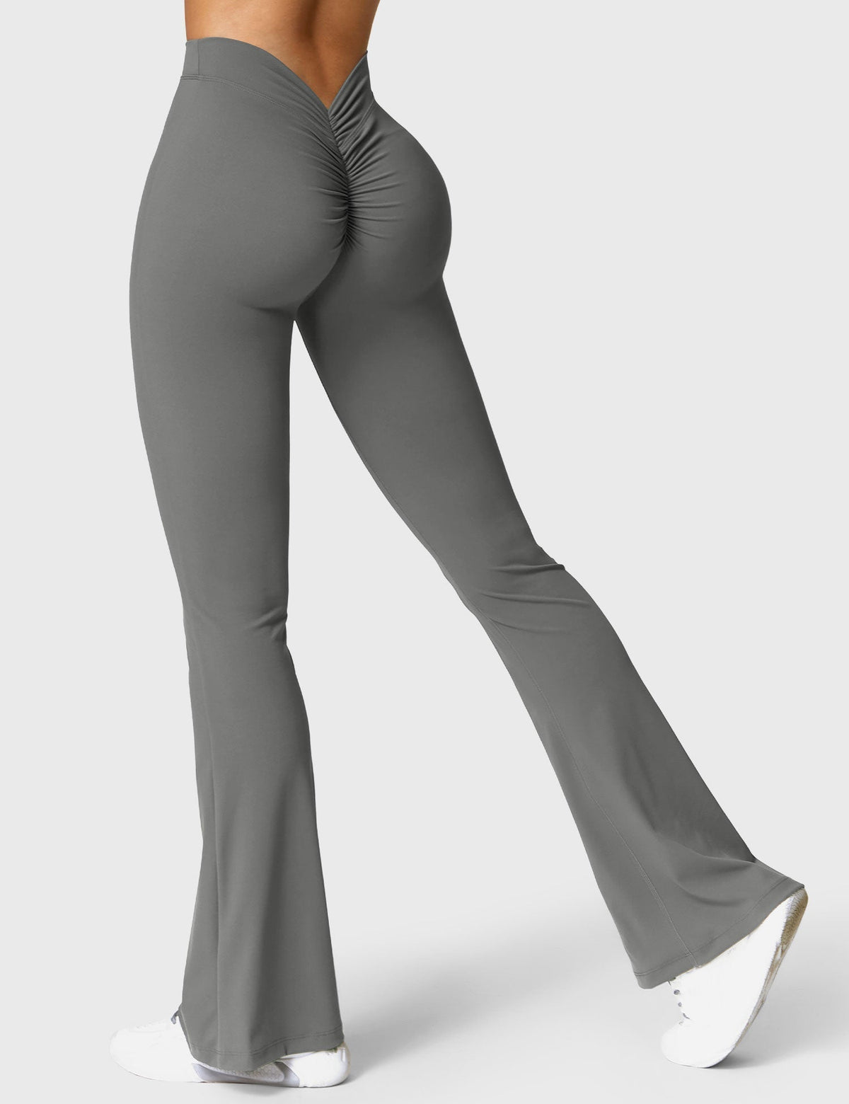 Women's High Waisted Flared Scrunch Leggings – Seamless Yoga Pants