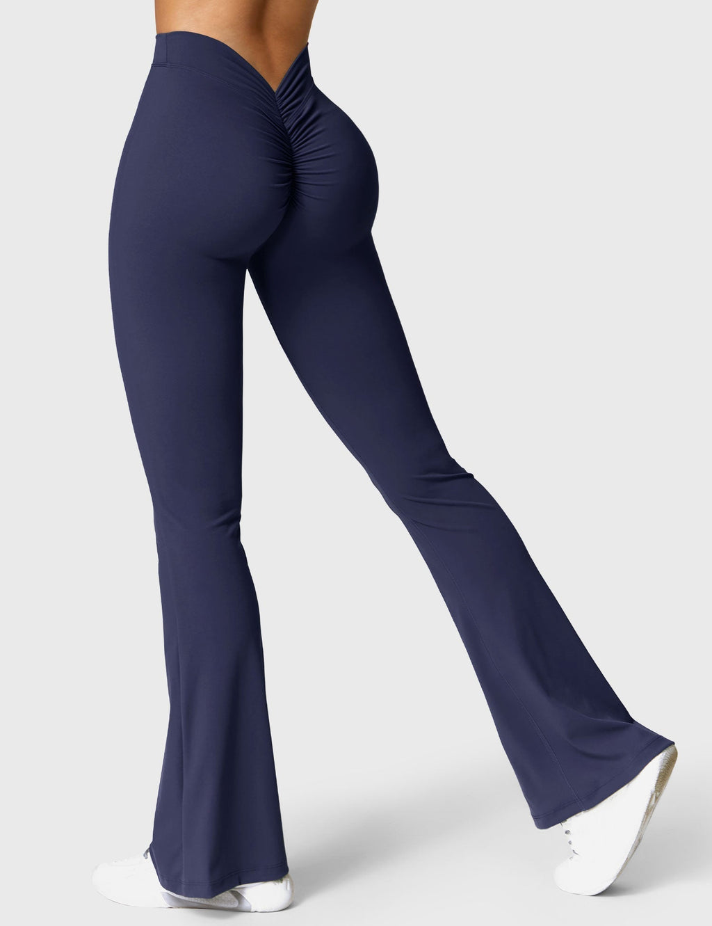 Women's High Waisted Flared Scrunch Leggings – Seamless Yoga Pants