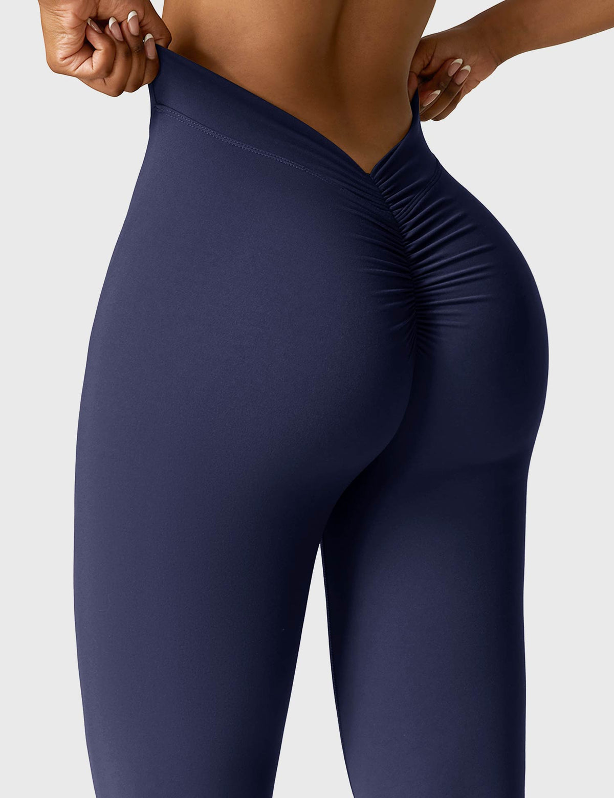 Women's High Waisted Flared Scrunch Leggings – Seamless Yoga Pants