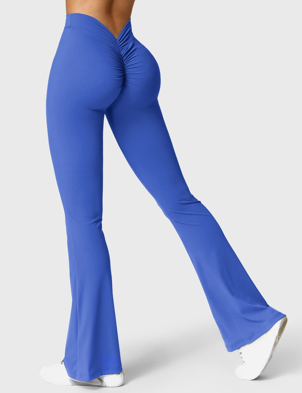 Women's High Waisted Flared Scrunch Leggings – Seamless Yoga Pants