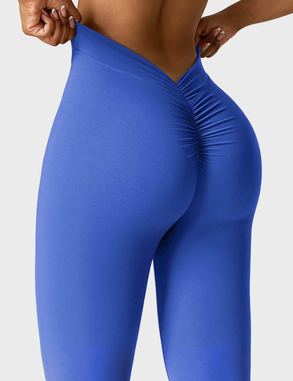 Women's High Waisted Flared Scrunch Leggings – Seamless Yoga Pants
