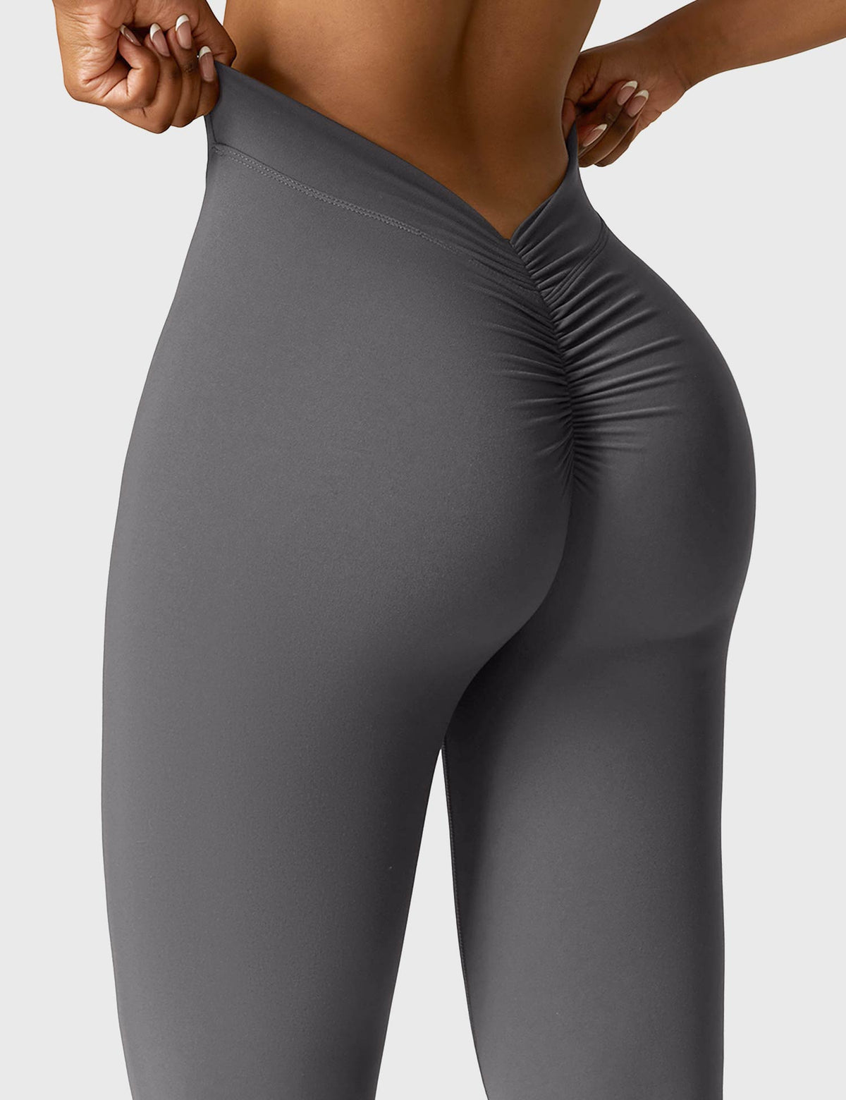 Women's High Waisted Flared Scrunch Leggings – Seamless Yoga Pants