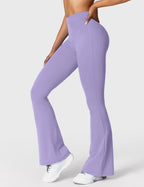 Women's High Waisted Flared Scrunch Leggings – Seamless Yoga Pants