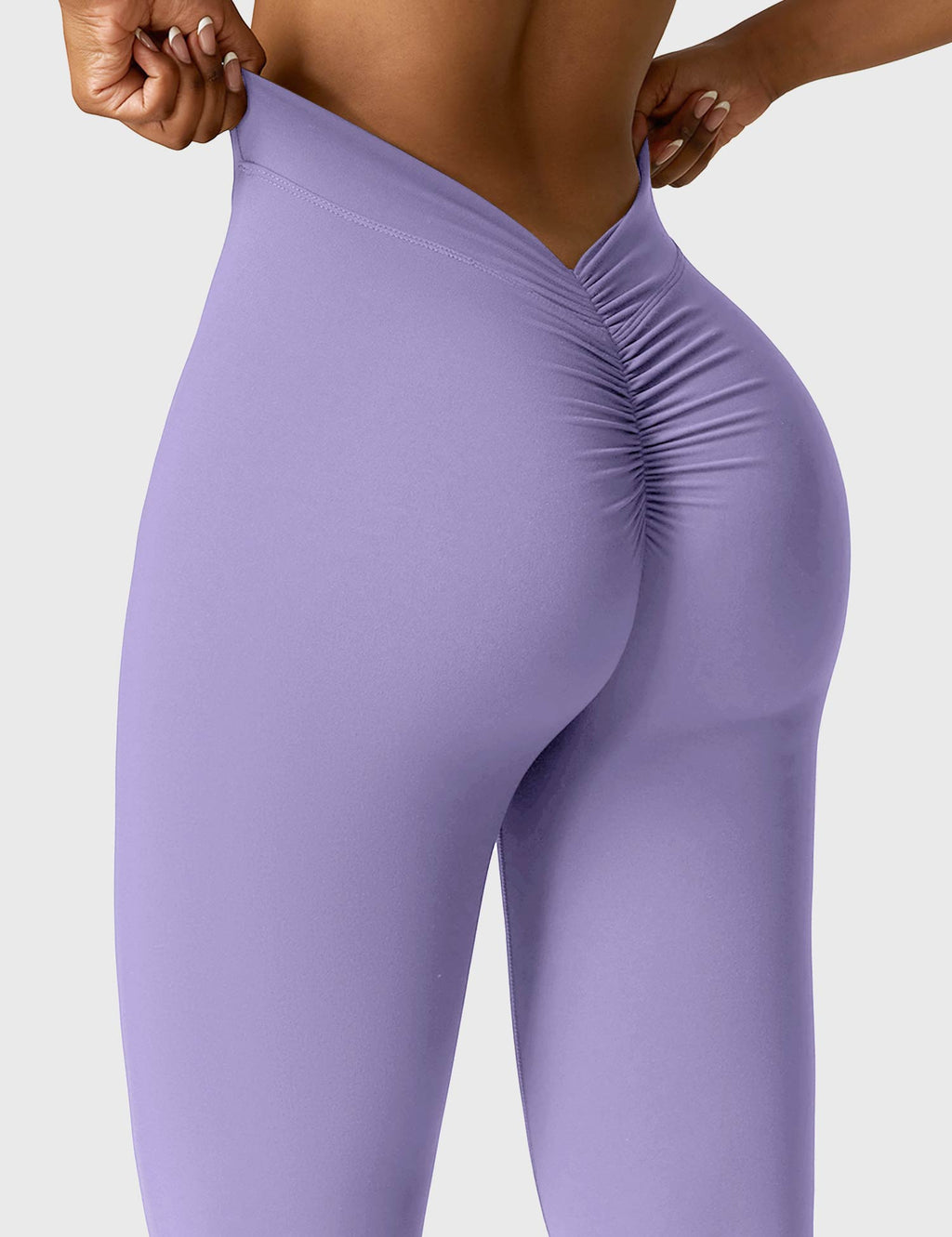 Women's High Waisted Flared Scrunch Leggings – Seamless Yoga Pants