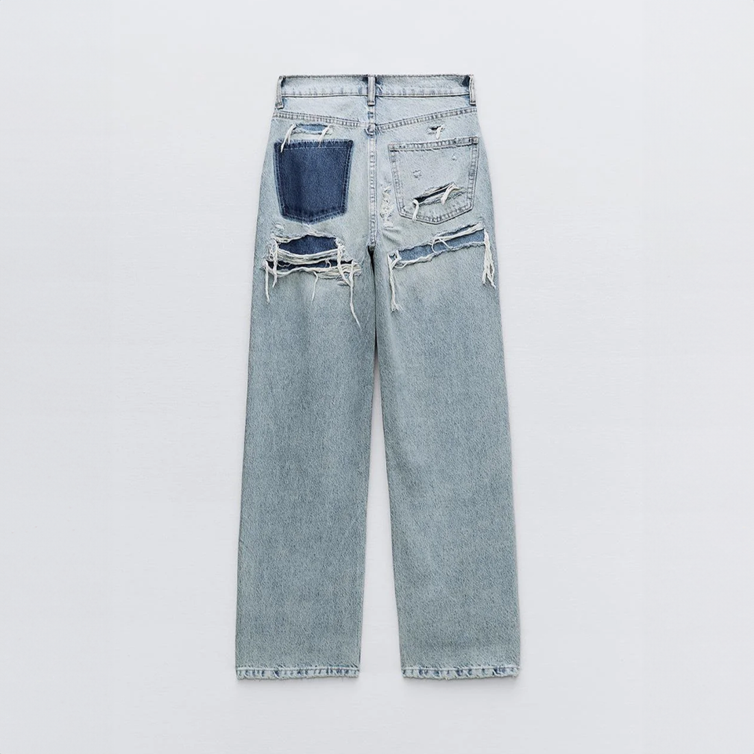 Women's Distressed Jeans – Vintage Loose Fit Jeans